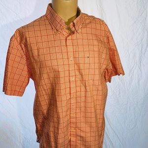 Tommy Hilfiger xl 80’s 2 ply fabric button down
